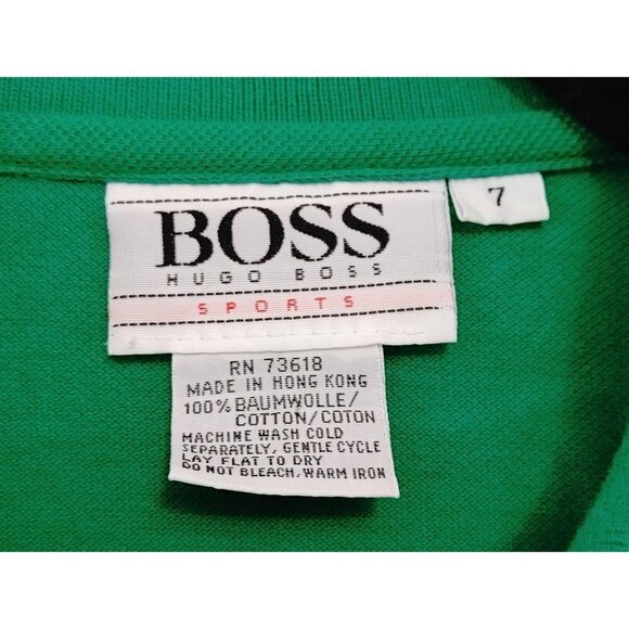 Hugo Boss Sport Vintage Pique Polo Shirt Size 7 - Picture 4 of 4
